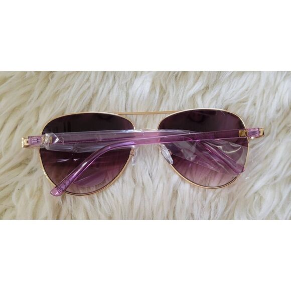 Juicy Couture Pink and Gold Aviator Sunglasses New - Picture 4 of 8